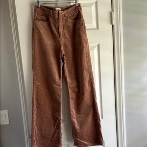 Pilcro Tan Corduroy Trousers